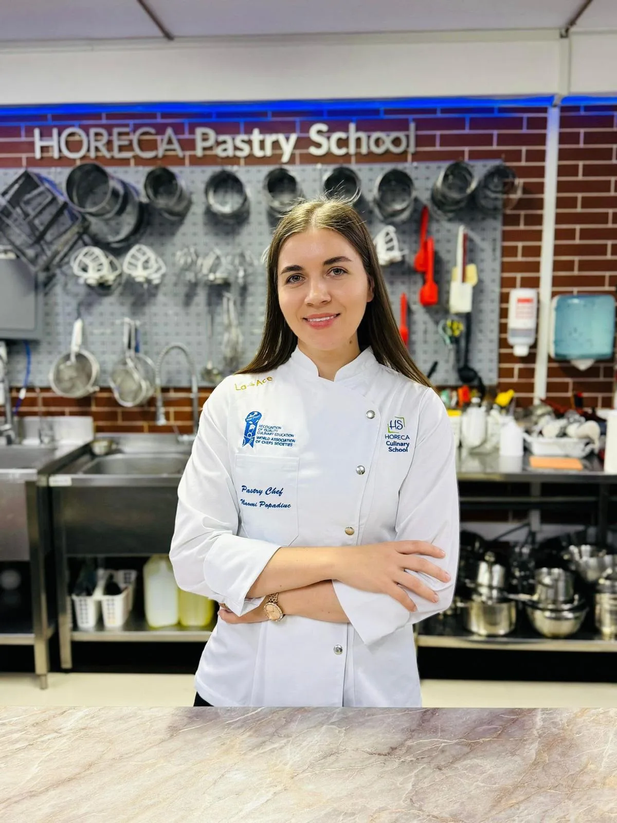Naomi Popadiuc, pastry chef, la HORECA Culinary School